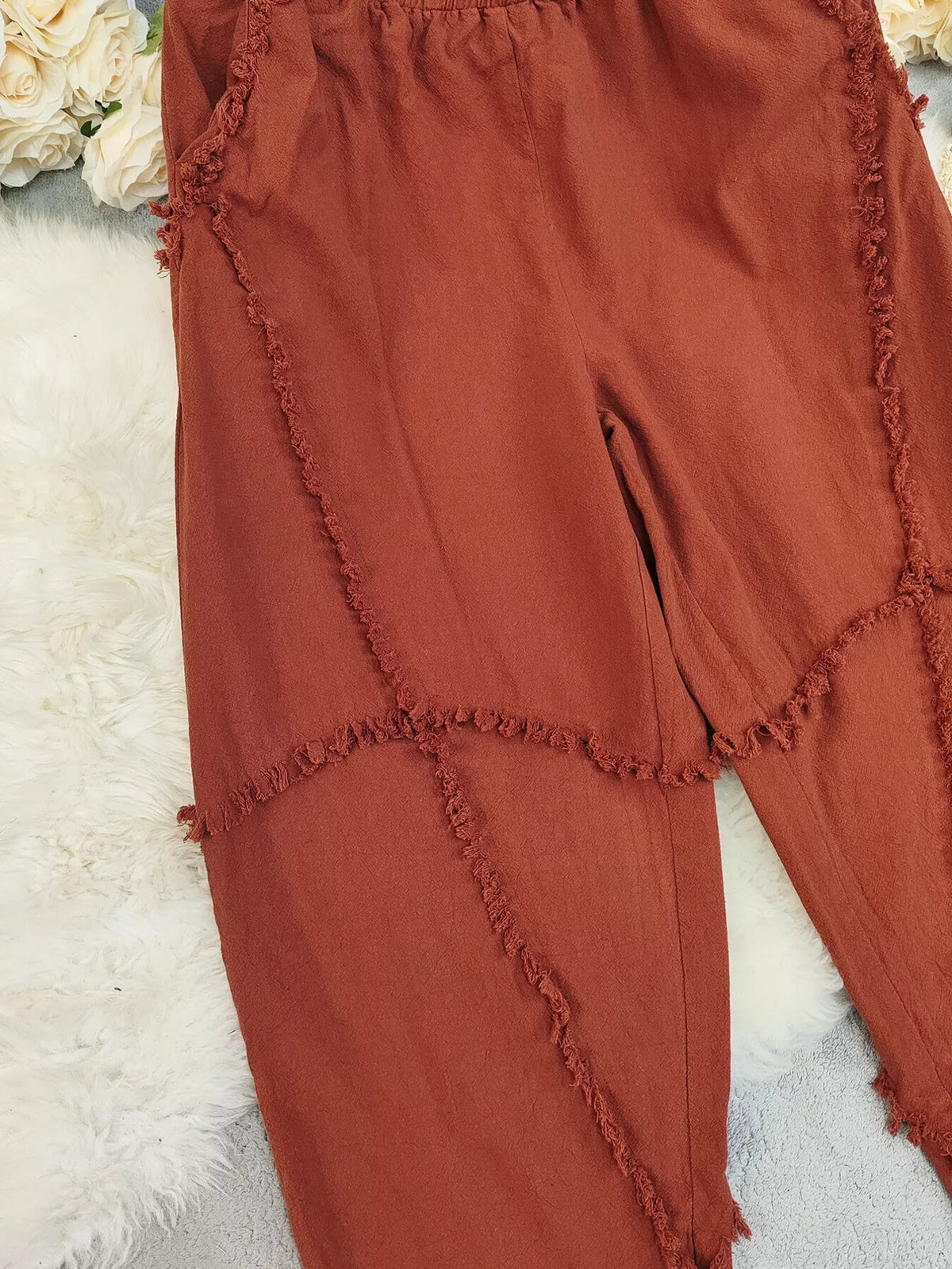 Frayed Edge Harem Pants
