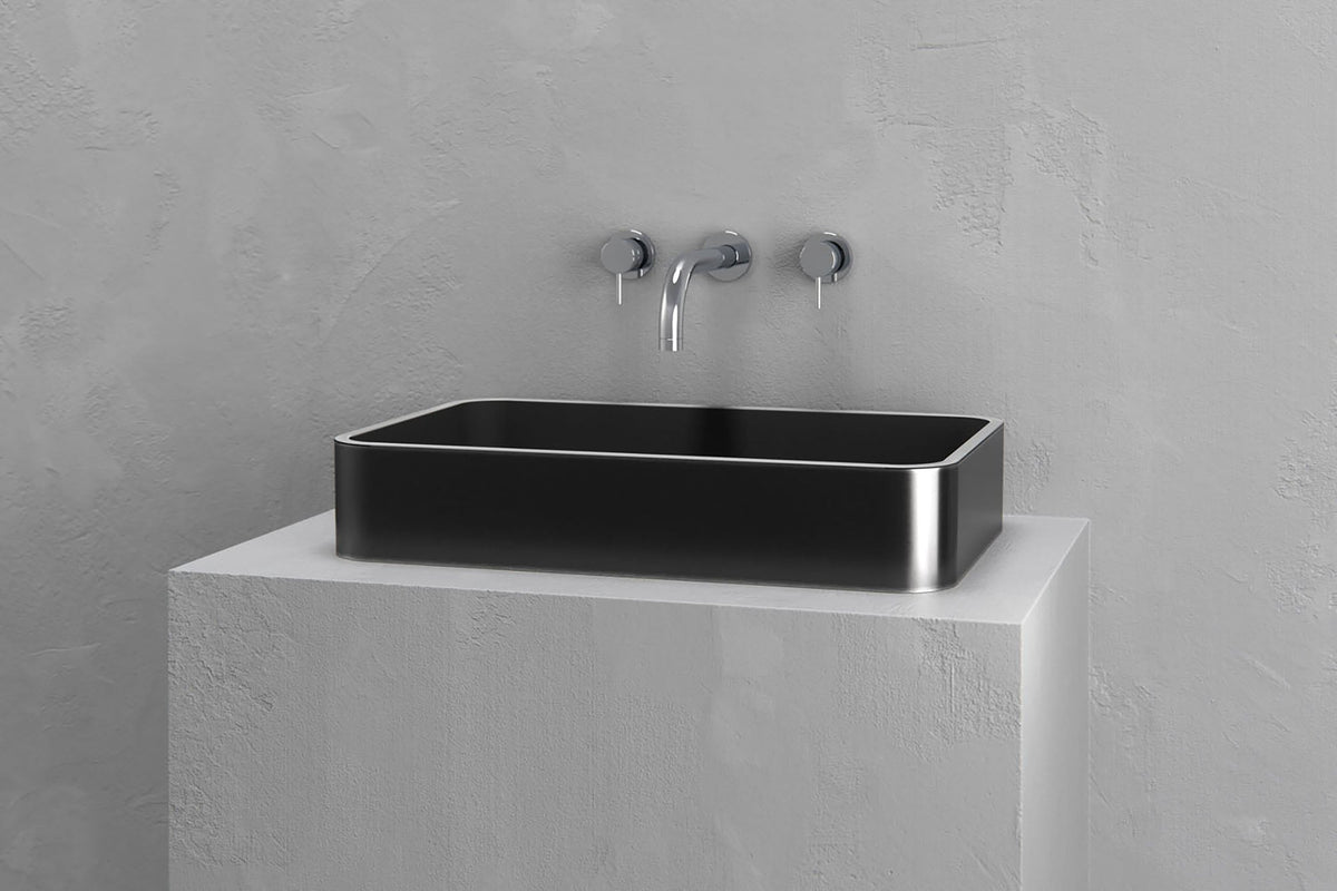Rectangular vessel sink