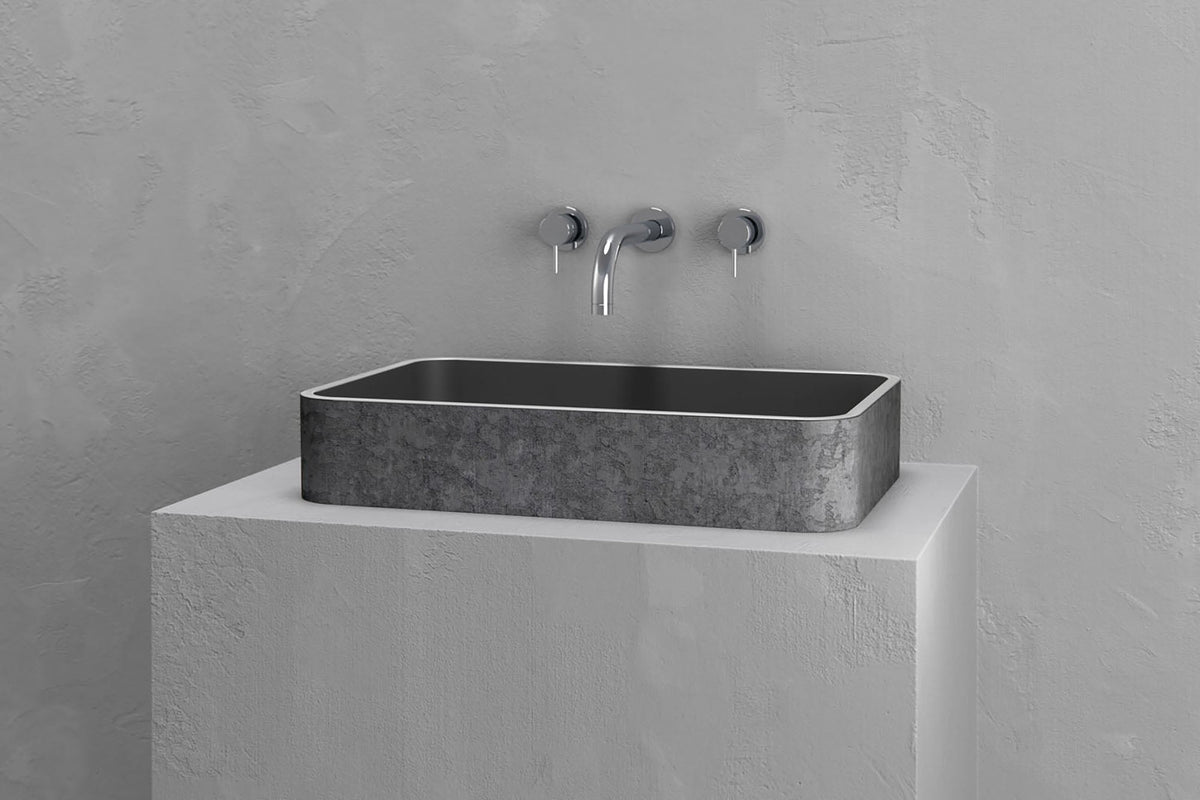 Rectangular vessel sink
