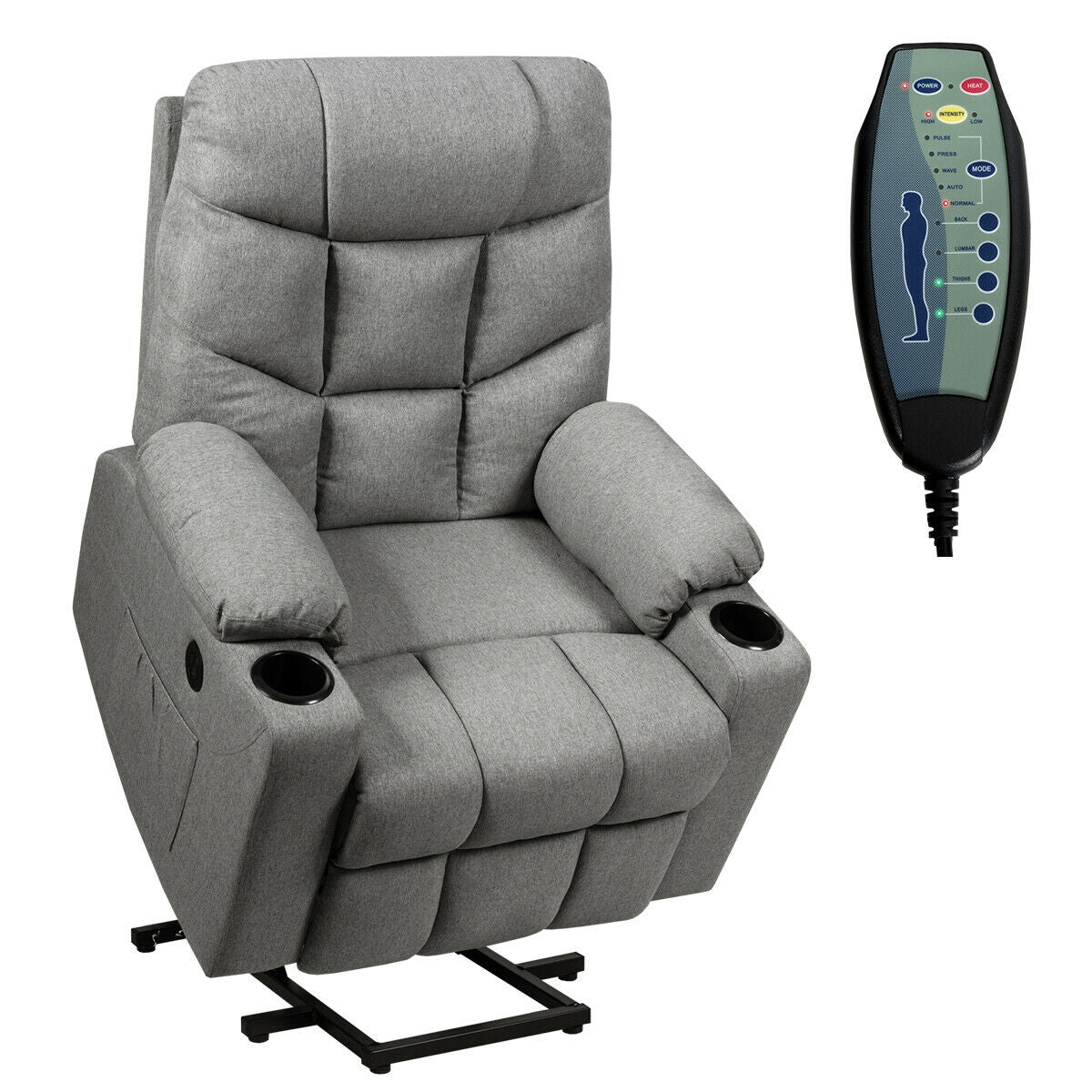 Electric Power Lift Recliner Massage Sofa