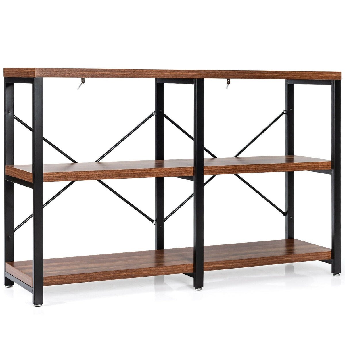 3 Tier 47 Inch Console Metal Frame Sofa Table