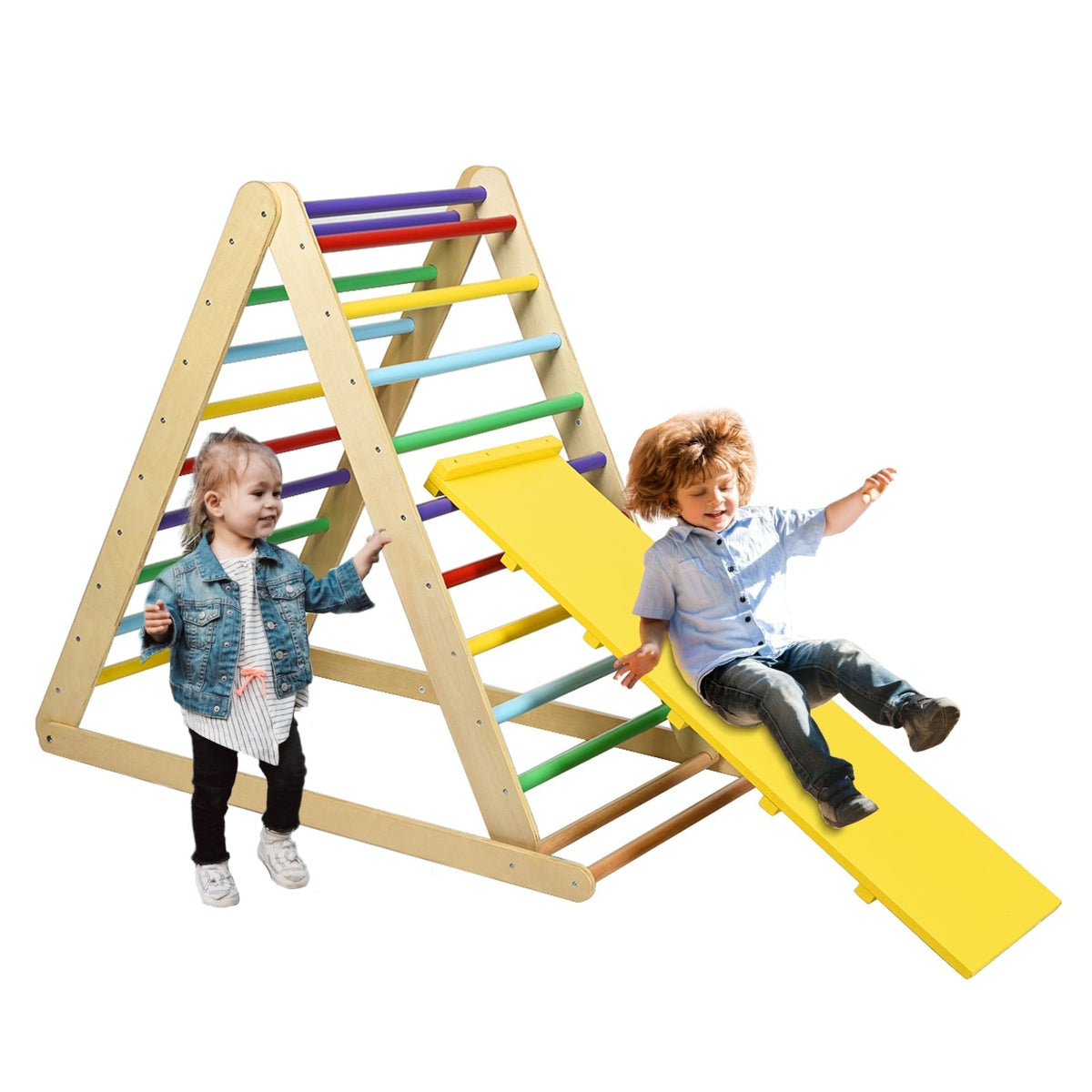 Foldable Wooden Climbing Triangle Indoor