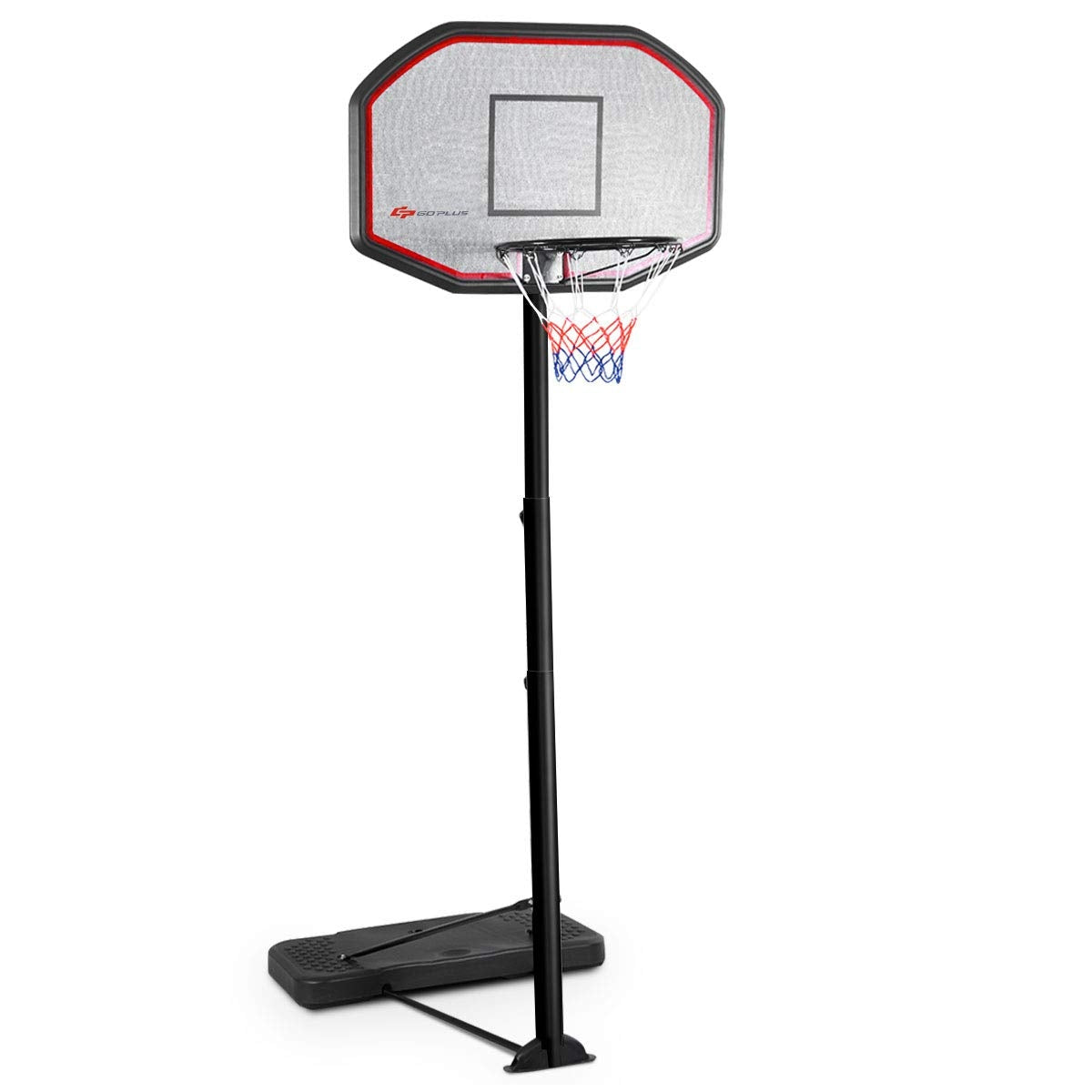 Canasta de baloncesto de 43 pulgadas, ajustable en altura, para interior y exterior