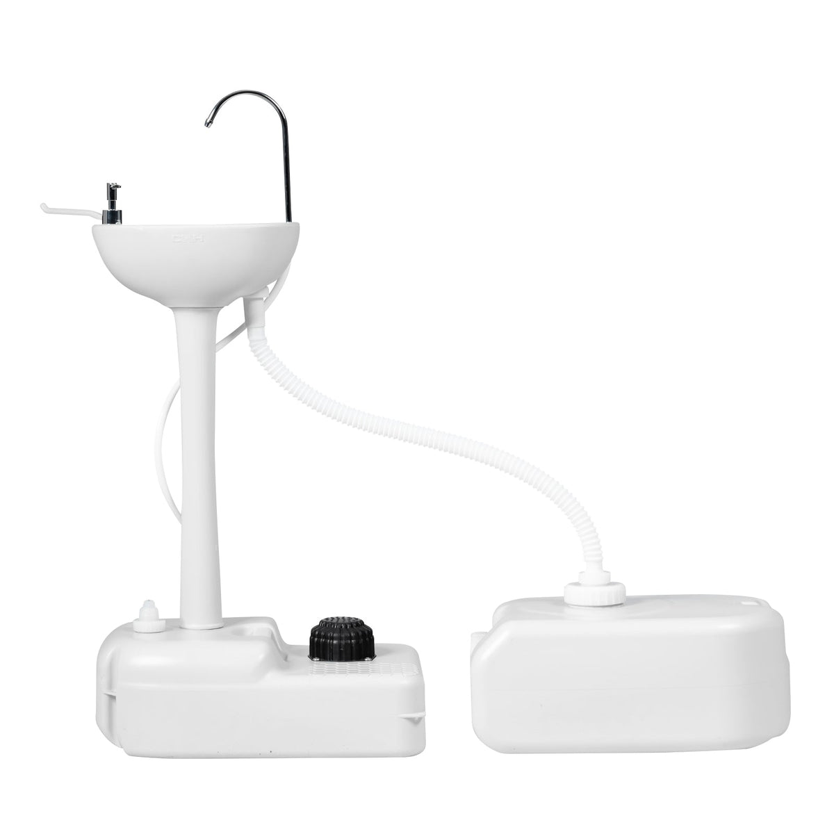 Soporte para lavabo de mano para camping con depósito de 4,5 galones
