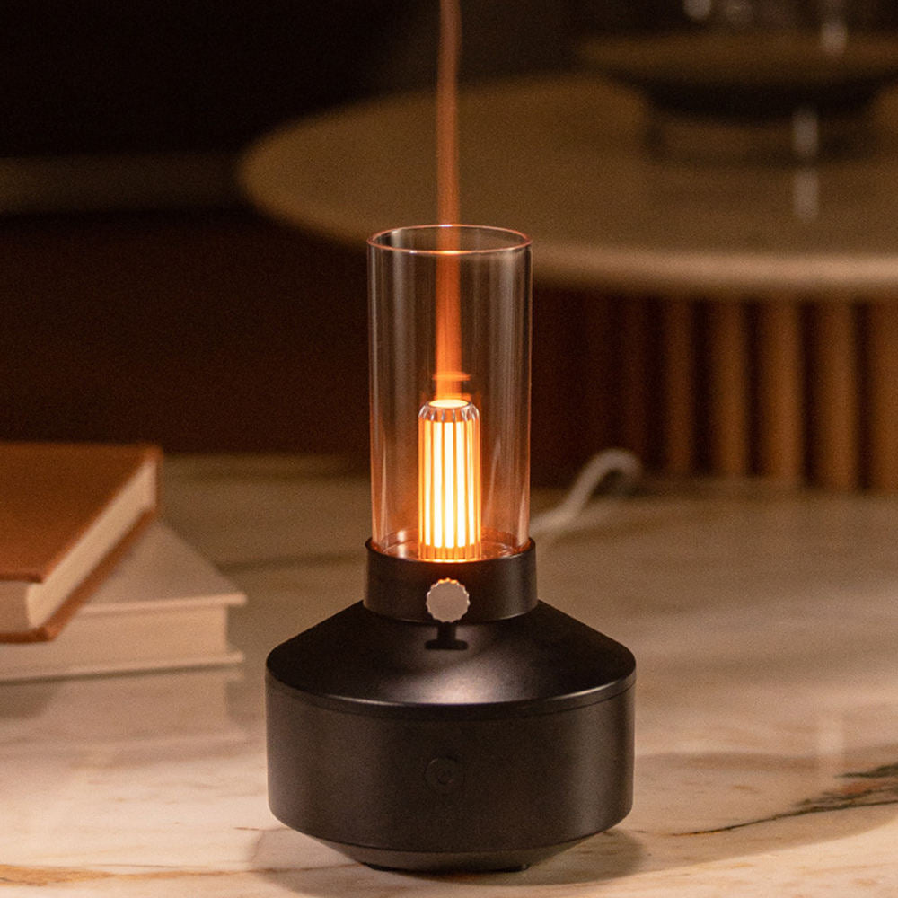 New Arrival Ultrasonic Humidifier Retro 150ml Night Light Essential Oil Aroma Diffuser For Home Office