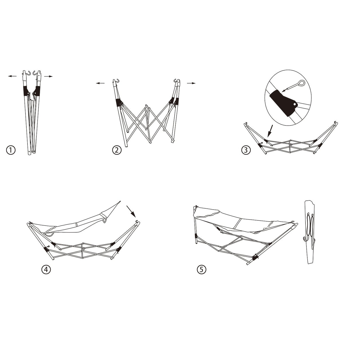 Foldable Hammock with Carrying Bag
