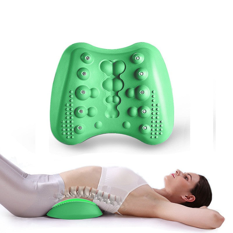 Almohada de soporte lumbar para el alivio del dolor de espalda baja, masajeador estirador lumbar para el alivio del dolor lumbar crónico y la hernia discal.