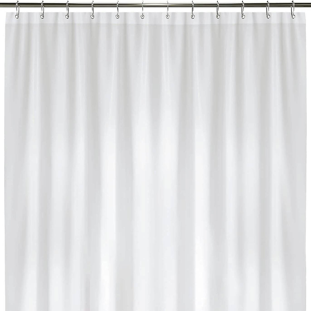 2-Pack: Hotel-Quality Heavy Shower Curtain Liner with Metal Grommets + Magnets