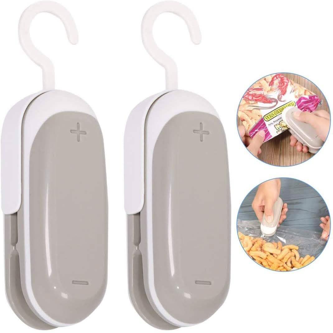 Paquete de 2: sellador de bolsas mini Mempedont, sellador térmico para bolsas de plástico