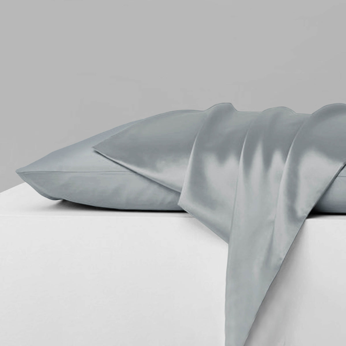 2-Piece: Mulberry Silky Satin Pillowcases Set