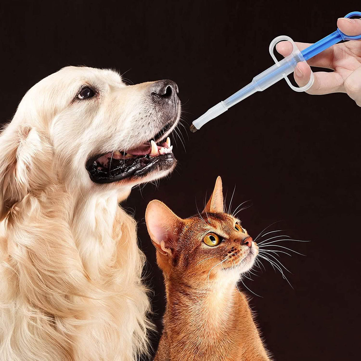 2-Piece: Pet Tablet Syringe Pusher