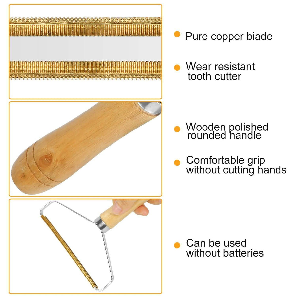 2-Piece: Portable Reusable Double Sided Lint Remover Travel