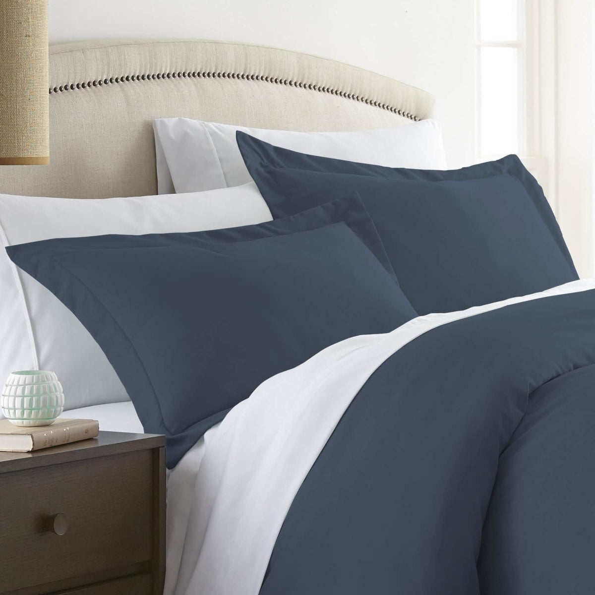 2-Piece: Solid Pillow Sham Set