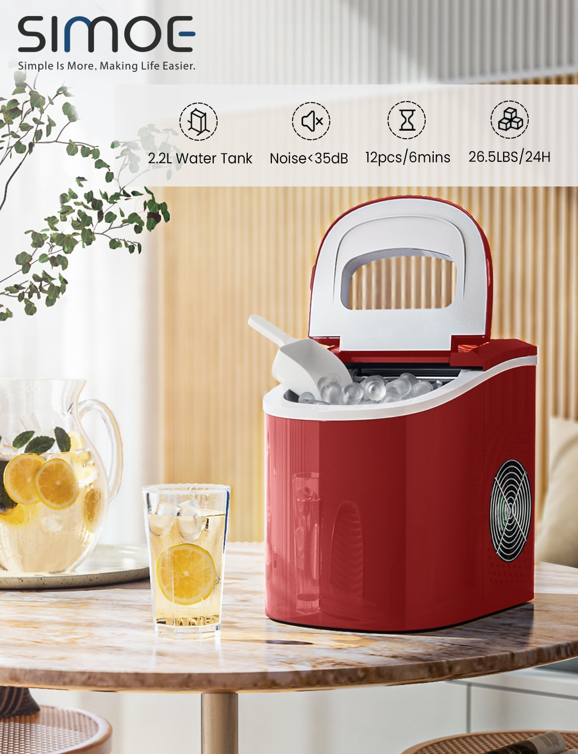 Mini Portable Compact Electric Ice Maker Machine