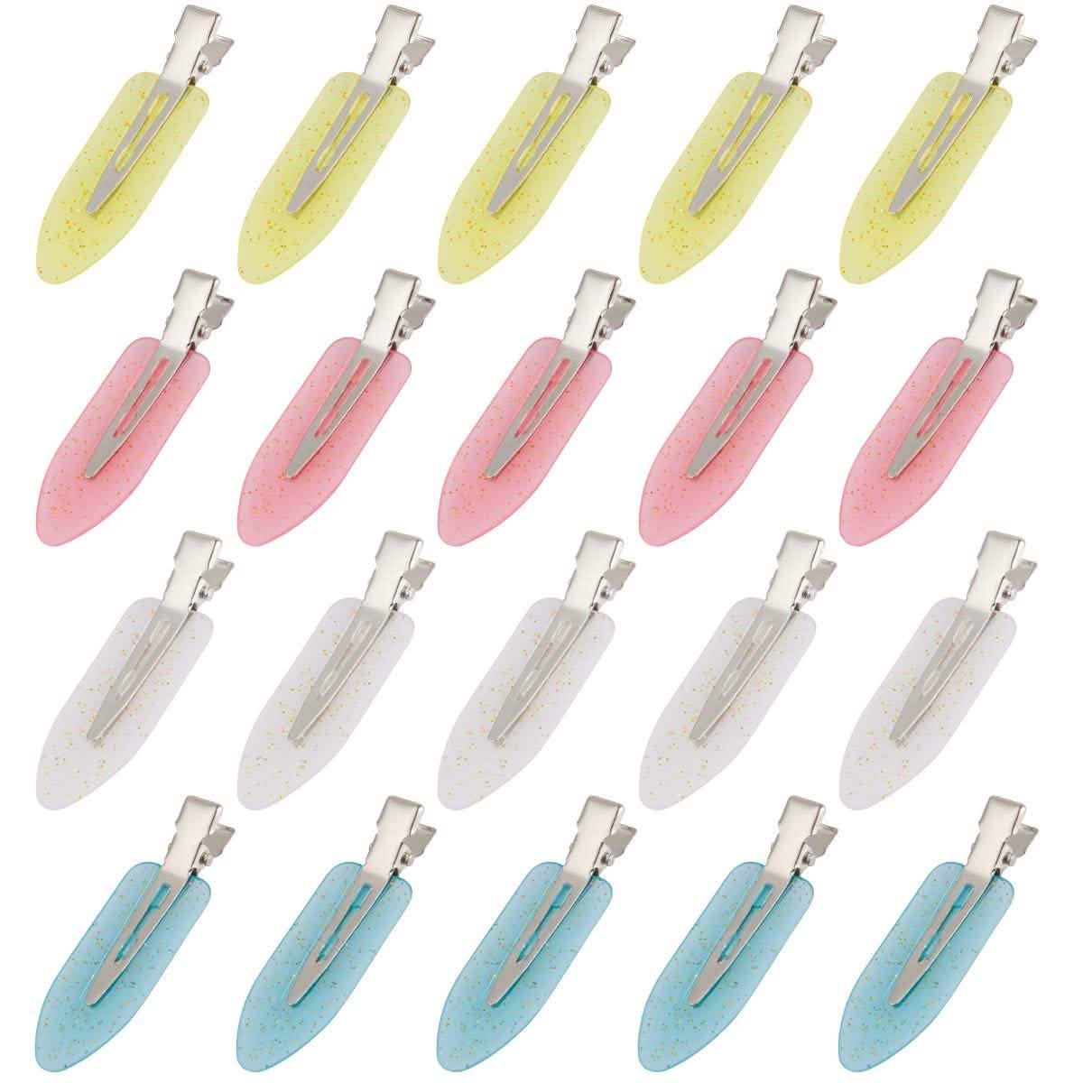 20-Piece: No Bend Hair Clips for Makeup Application