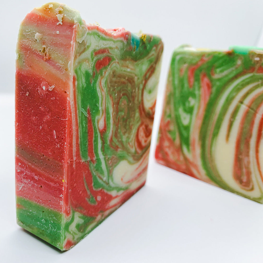 Limited Edition Christmas Tree Vegan Soap 5-6oz Handcrafted Holiday Scented Stocking Stuffer