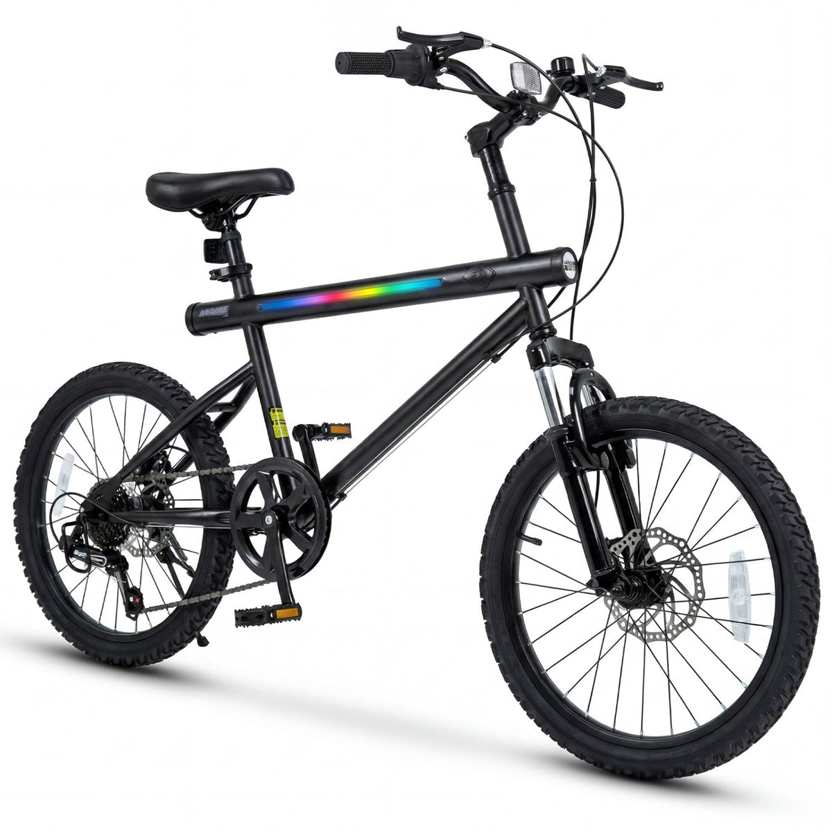20 Inch Commuter Bicycle LED-lit with 6-Speed Shimano Twist Shifting and Stereo Speakers