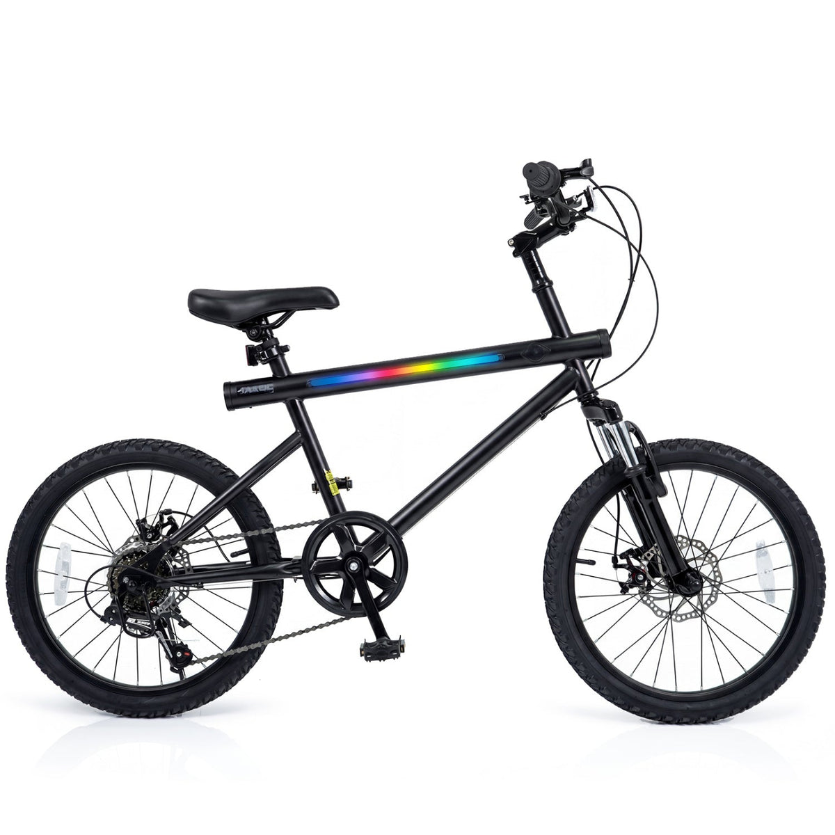 20 Inch Commuter Bicycle LED-lit with 6-Speed Shimano Twist Shifting and Stereo Speakers