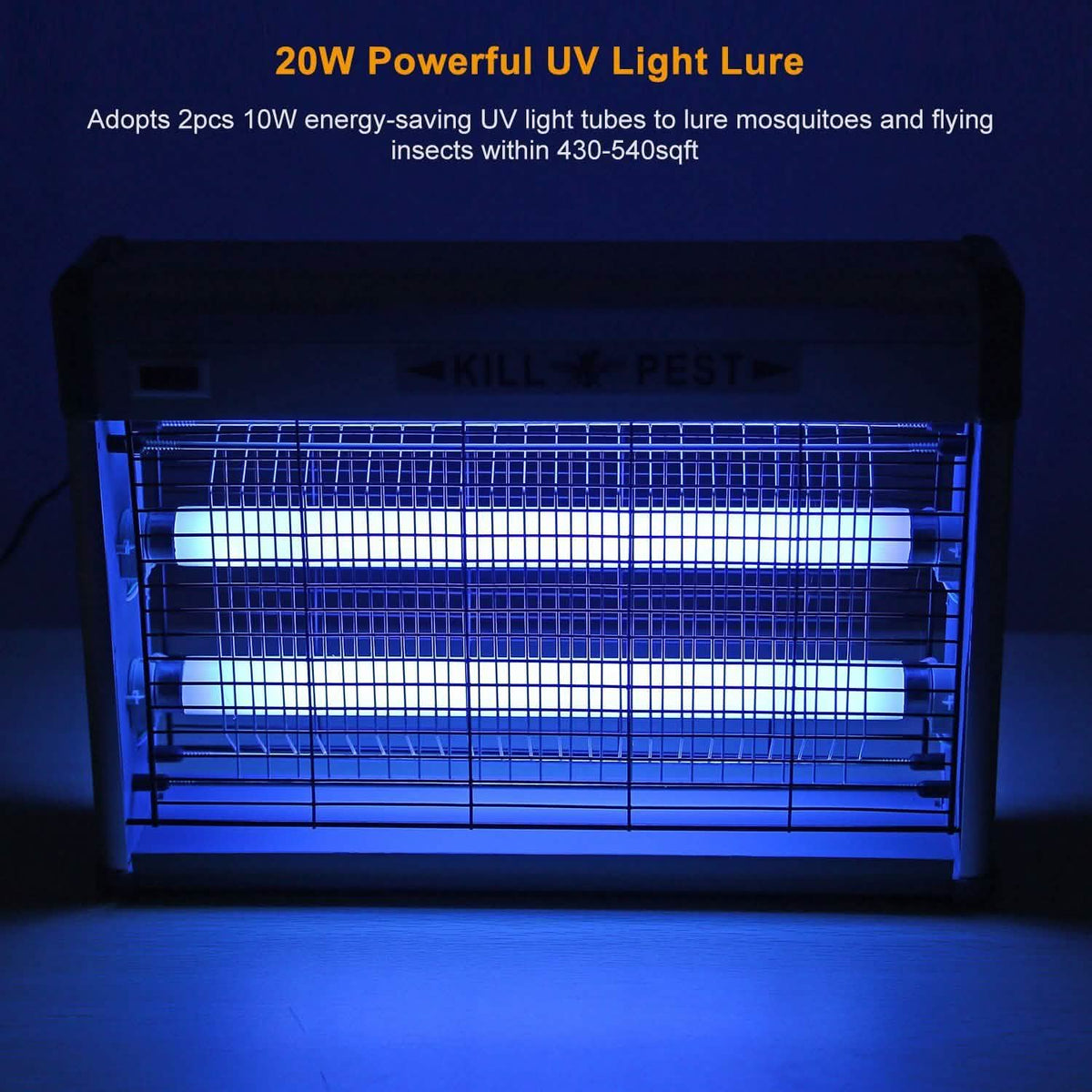 20W Electric Fly Bug Zapper Mosquito Insect Killer