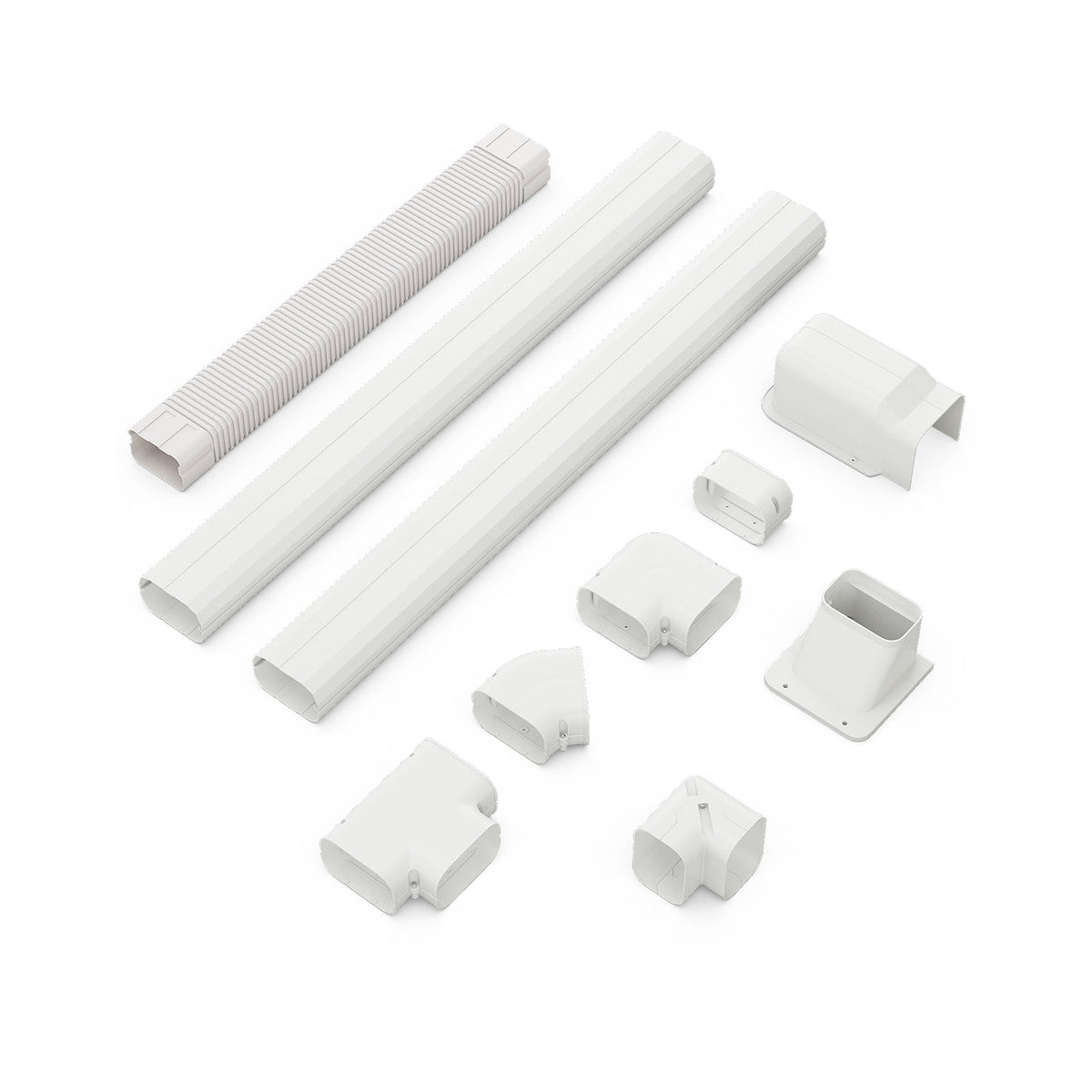 4 Inches W Mini Decorative PVC Slim Line Cover Kit