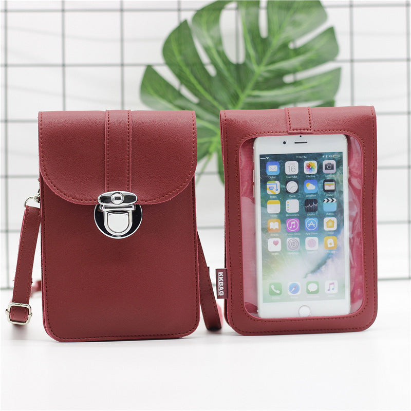 Touch screen mobile phone coin purse