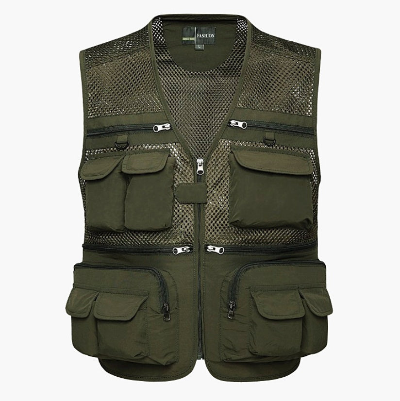 Multi-pocket Men's Professional Photography Vest