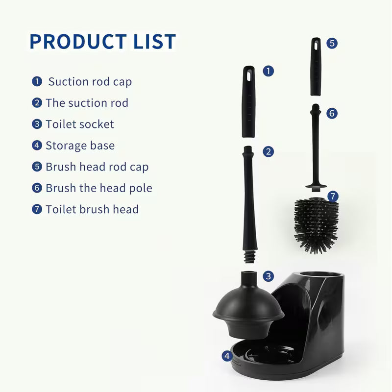 Bathroom Cleaning Tool Set with Wrench