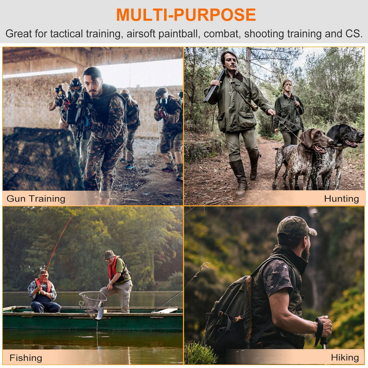 Adults Tactical Vest Military Airsoft Paintball Vest Camouflage Combat Vest for Hunting Army Fans CS War Game