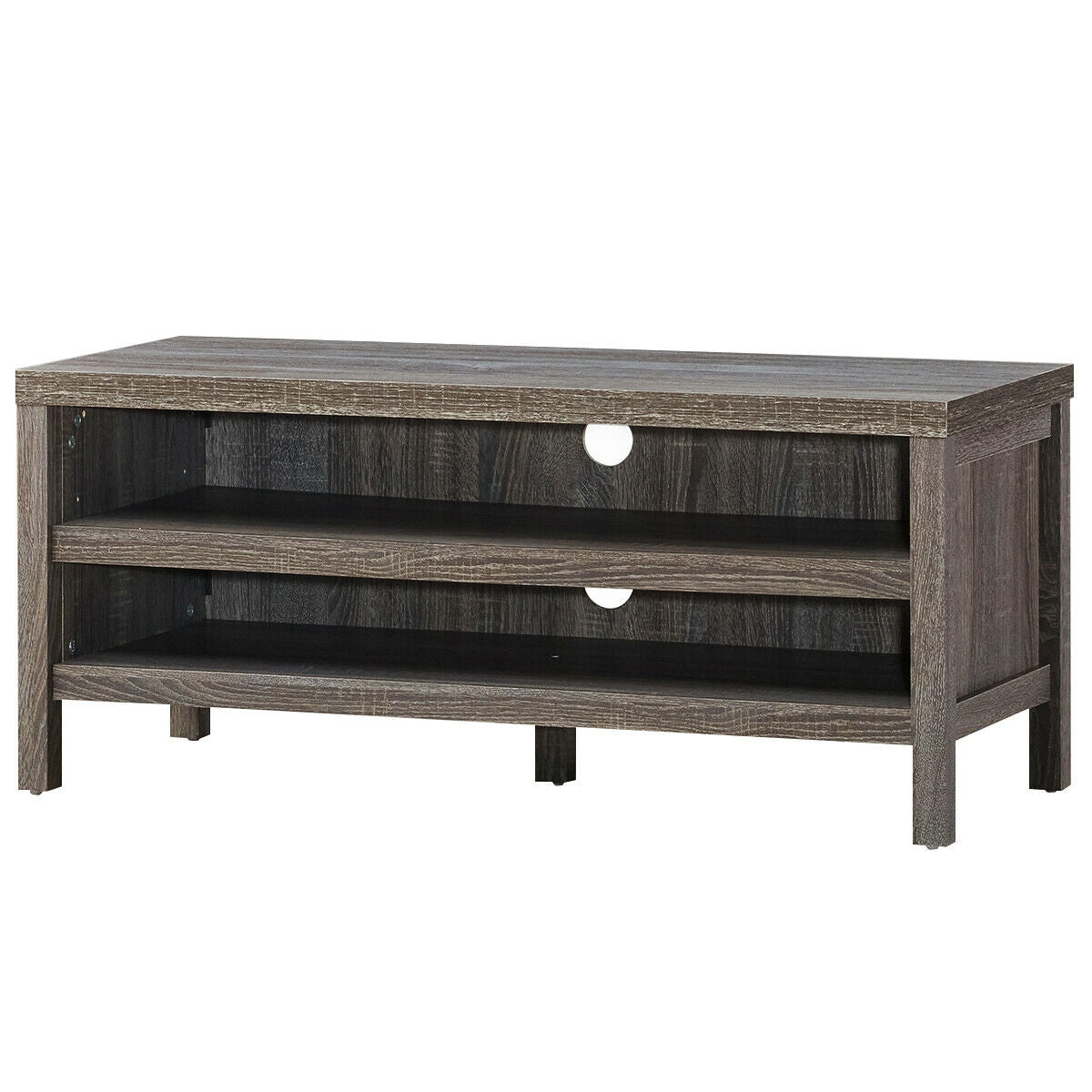 3-Tier TV Stand Console Cabinet for TV's up to 45 Inch with Storage Shelves