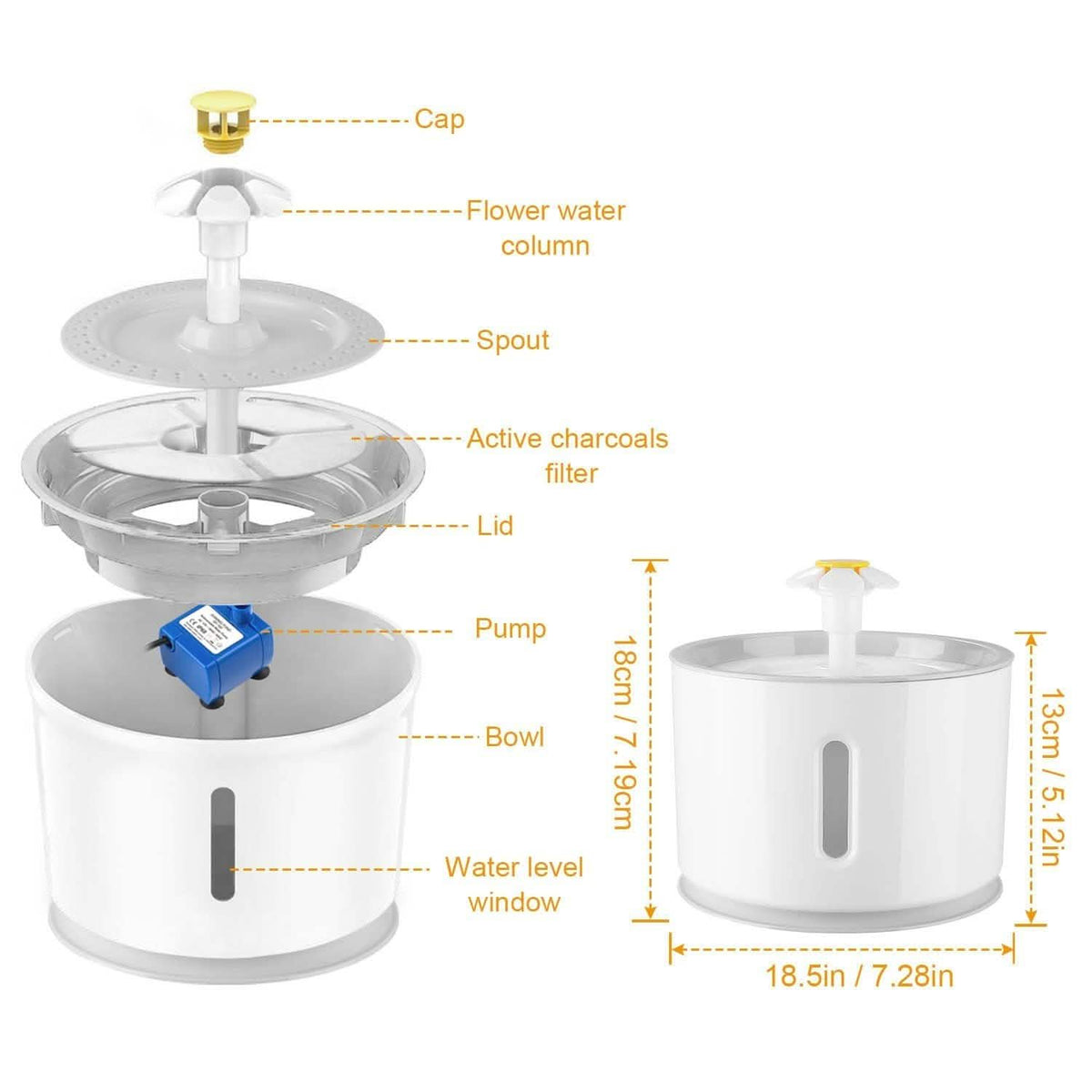 2.4L Automatic Pet Water Fountain