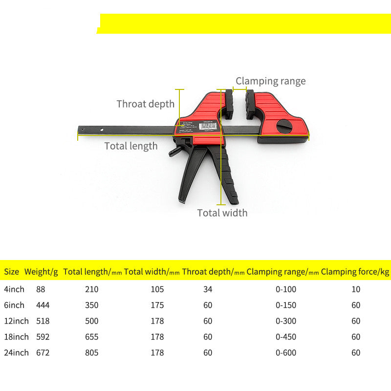 Woodworking clamp