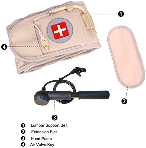 Waist Air Traction Brace Belt Spinal Lumbar Support Back