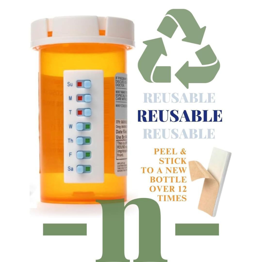 Reusable Pill Tracker Tracking And Reminders Tool