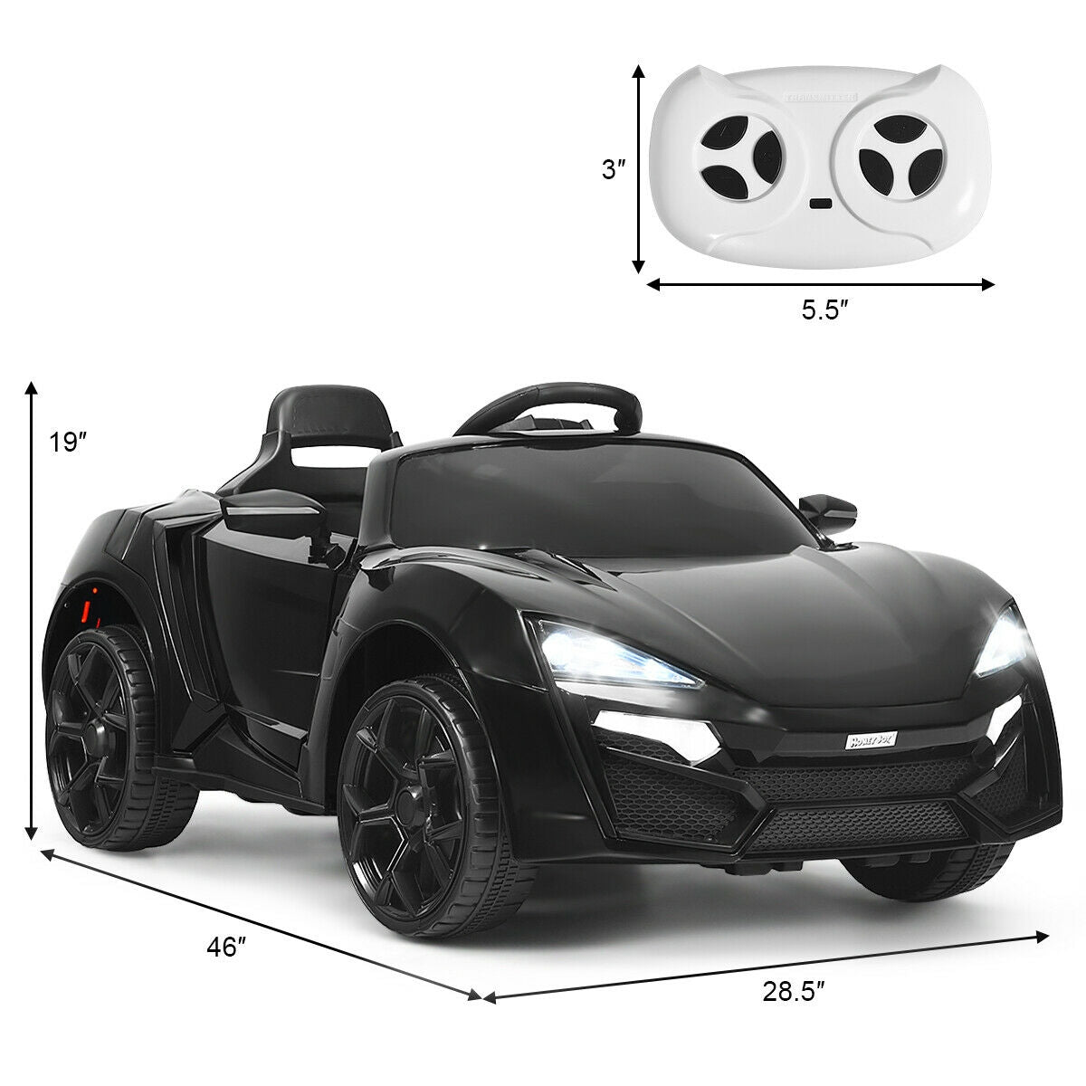 12V 2.4G RC Electric Vehicle with Lights