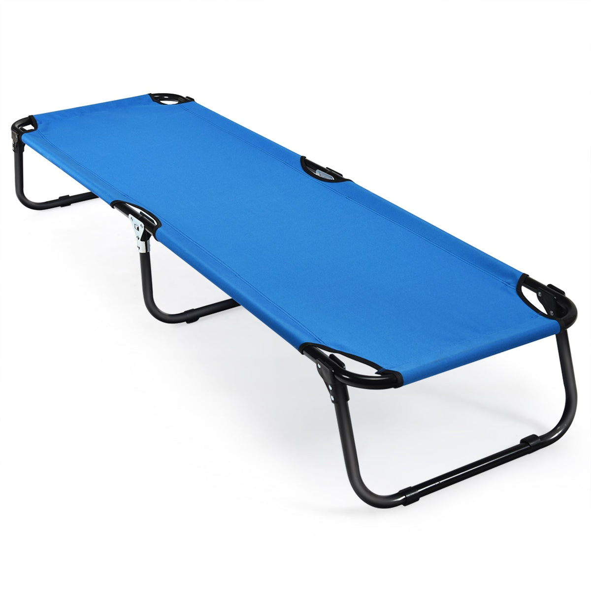 Cama plegable para camping al aire libre para dormir, senderismo, viajes - Negro