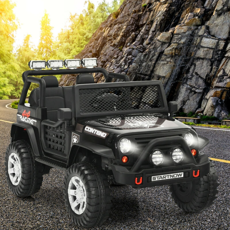 12V Kids Electric Ride On Truck with Remote Control and Operation Lever