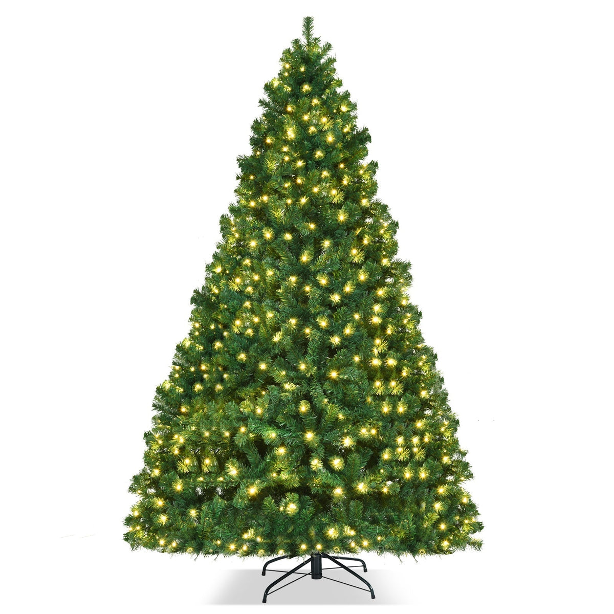 7 Feet PVC Artificial Christmas Tree with LED Lights