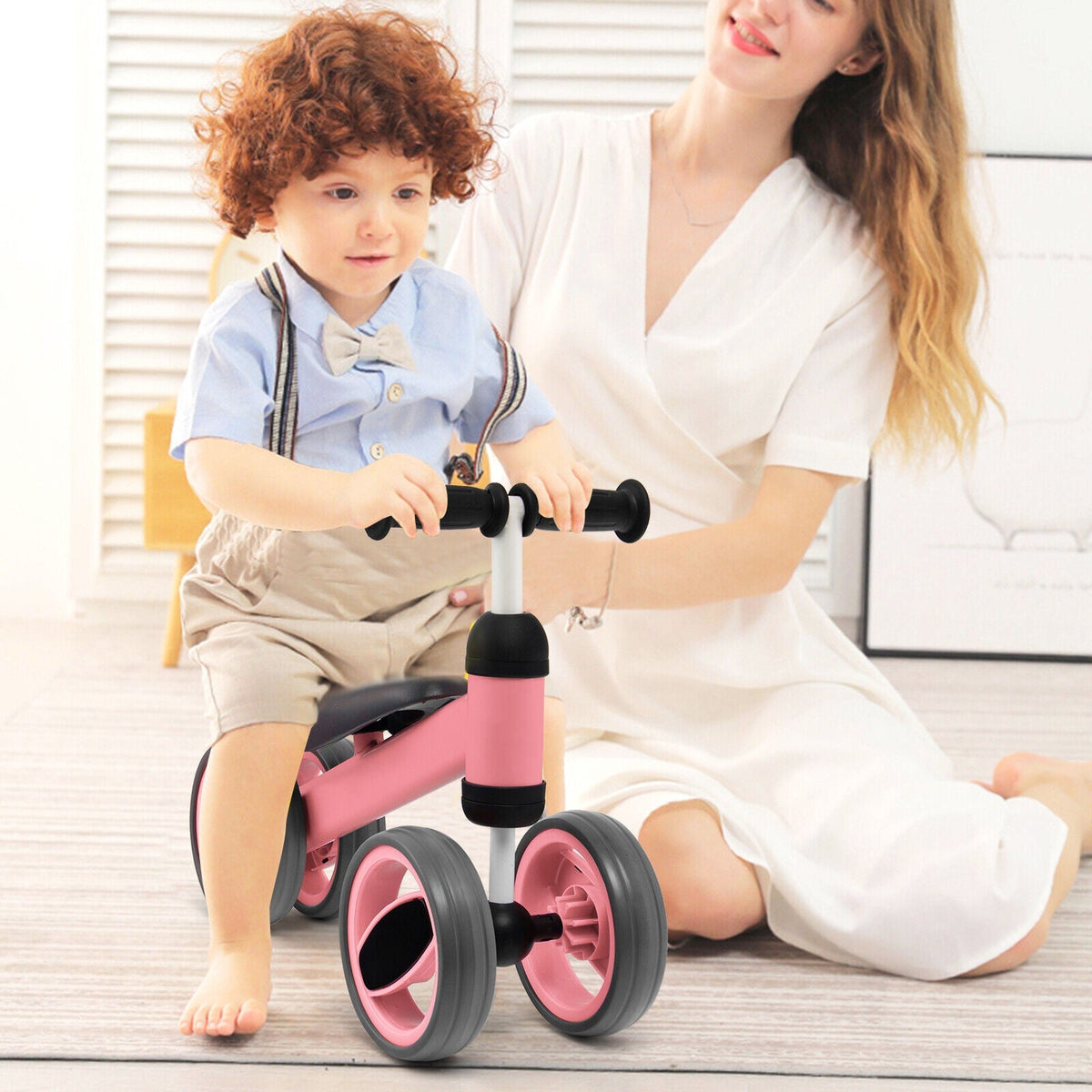 Bicicleta de equilibrio de 4 ruedas para bebé