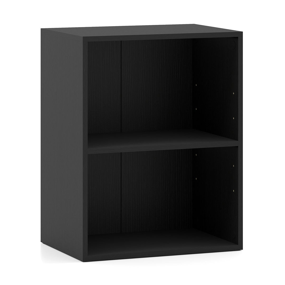 2-Cube Bookcase Floor Standing Open Bookshelf with 5-Position Adjustable Shelf