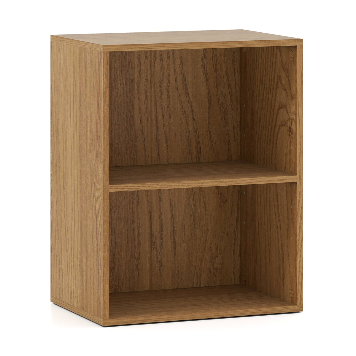 2-Cube Bookcase Floor Standing Open Bookshelf with 5-Position Adjustable Shelf