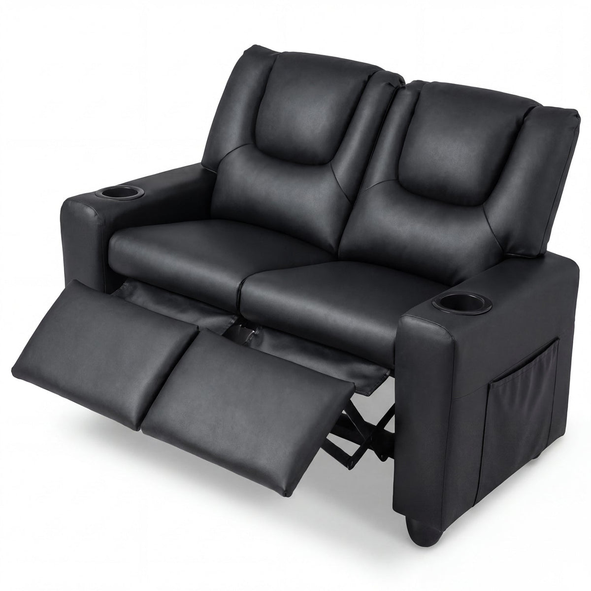 2-Seater Kids Recliner Double Toddler Sofa Chair with 2 Cup Holders
