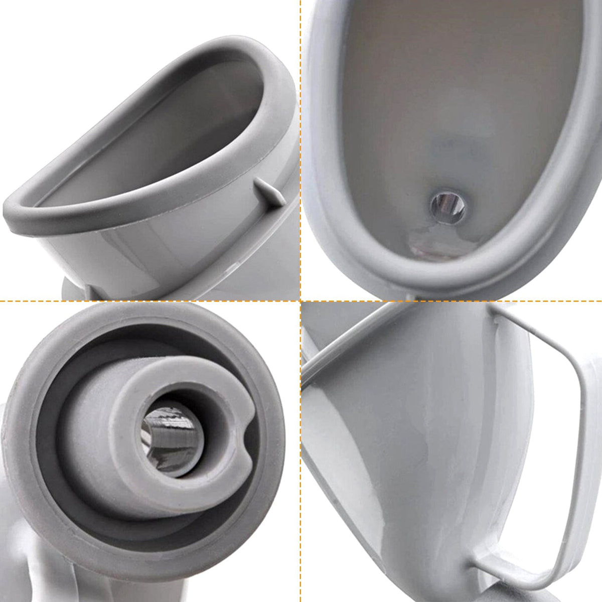 Embudo urinario unisex para adultos, dispositivo urinario de emergencia portátil para hombres y mujeres, para coche, camping, viajes y actividades al aire libre