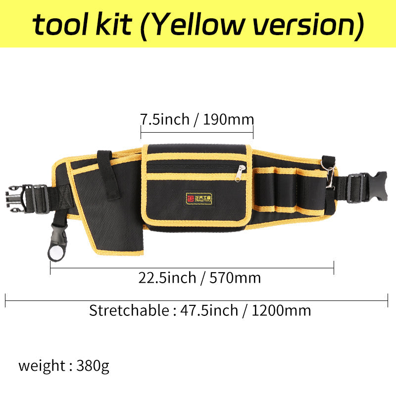 Electrician Tool Kit Special Portable Small Waist Bag Canvas Sturdy And Durable Waist Bag Belt Multi-function Storage And Repair Bag