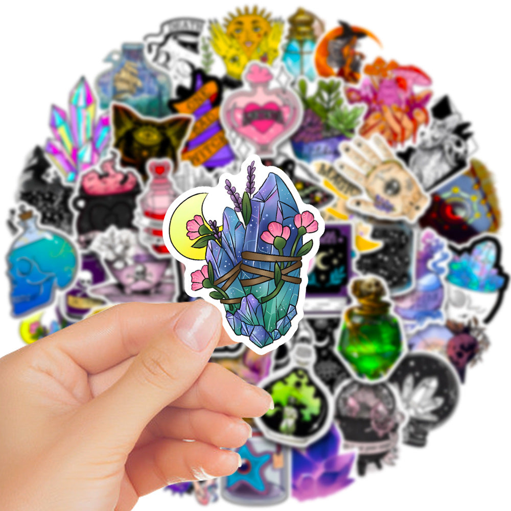 50 Pieces Of Luggage Compartment Waterproof Graffiti Stickers