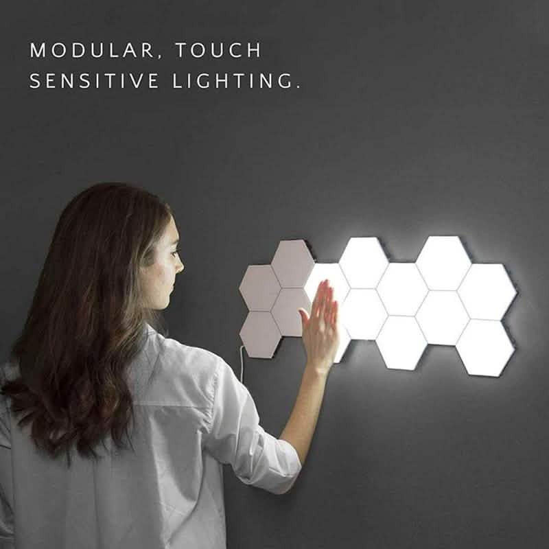 3-Pack: New Modular and Hexagonal Touch Sensitive LED Lamp