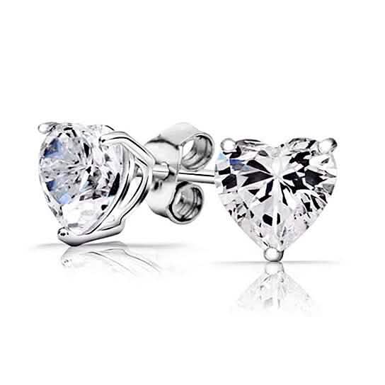3-Pair Set: 4.00 Cttw Sterling Silver Swarovski Elements Crystal Studs
