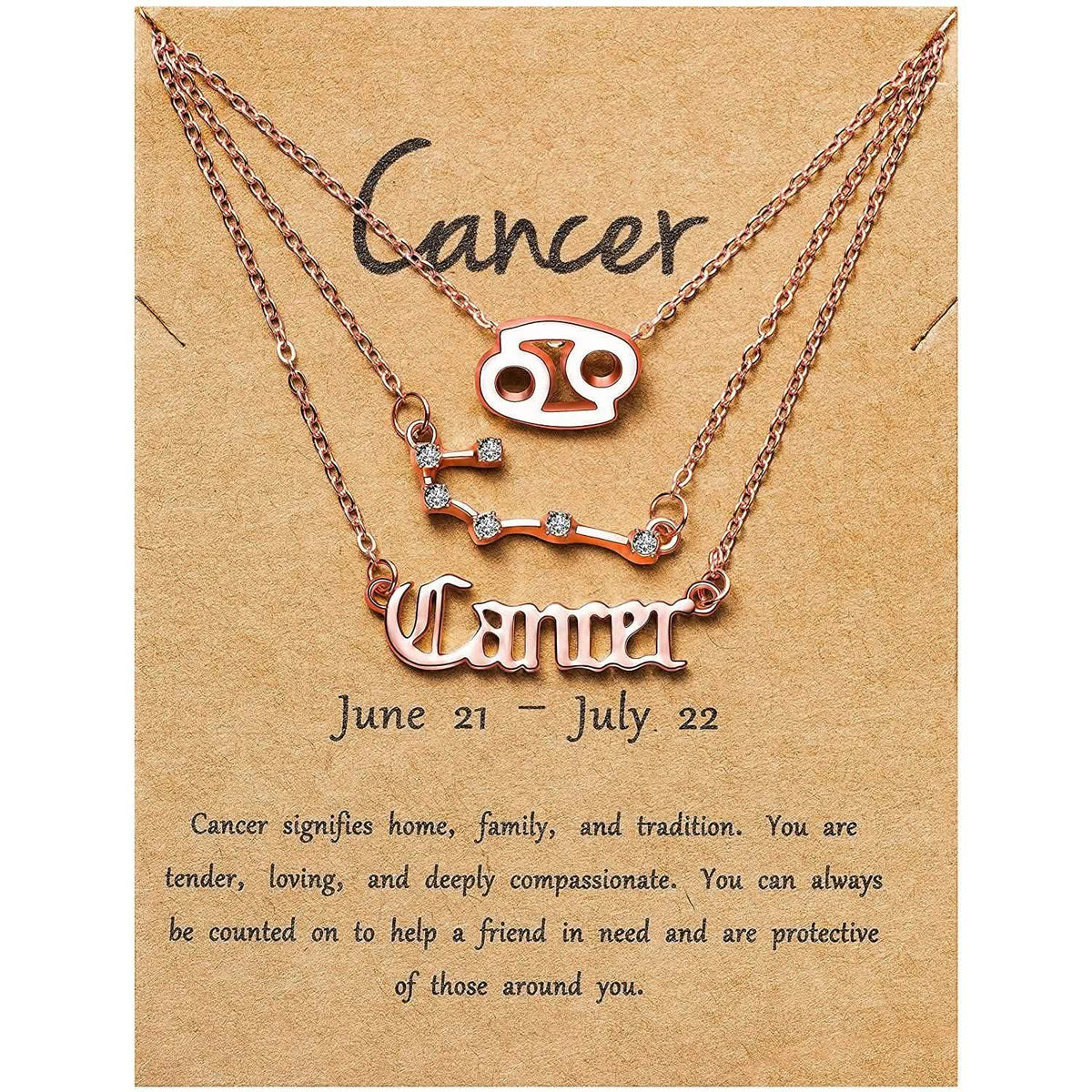 3-Piece: Constellation Zodiac Layer Necklaces