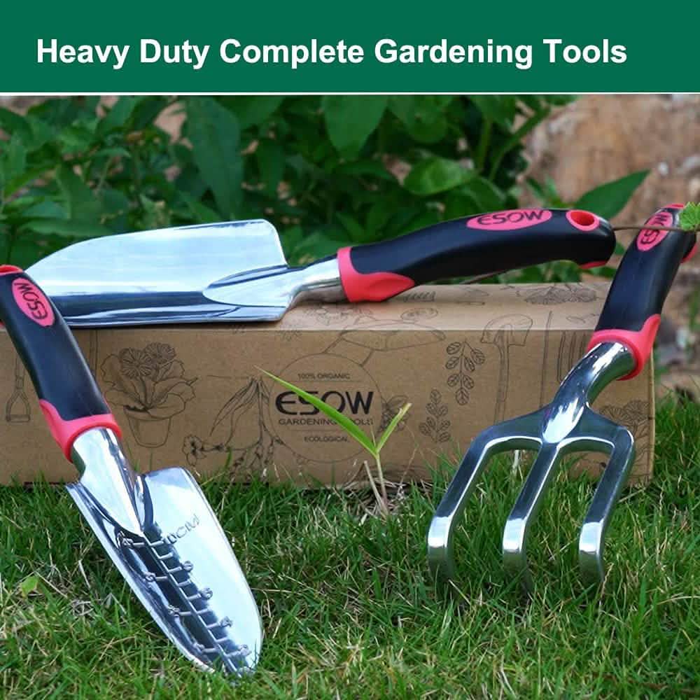 Juego de 3 piezas: Kit de jardinería de alta resistencia de aluminio fundido