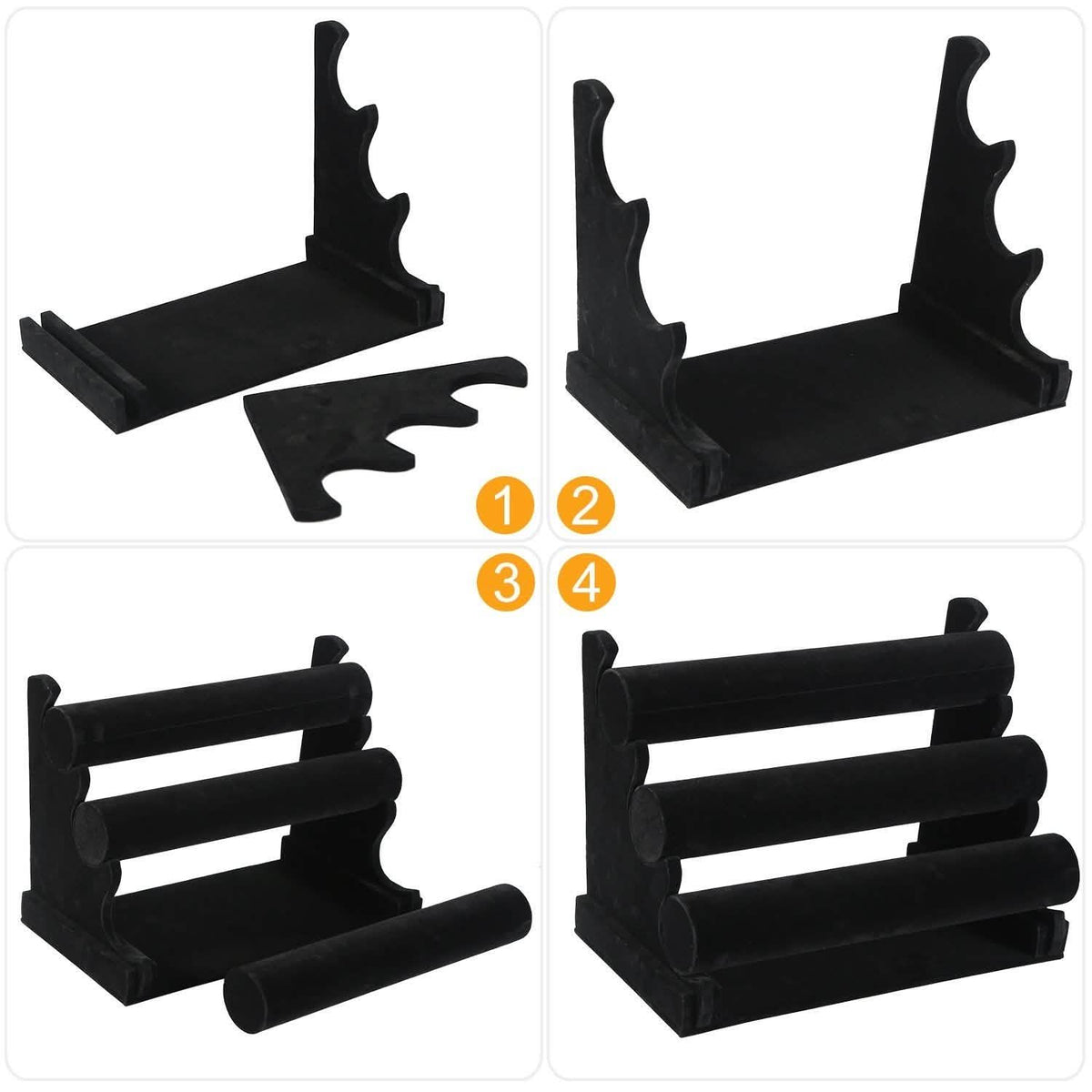 3-Tier Velvet Jewelry Stand
