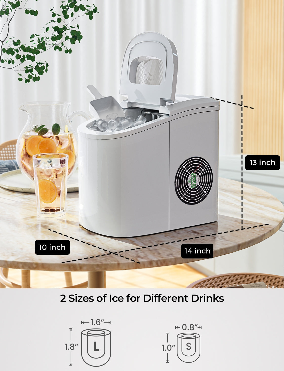 Mini Portable Compact Electric Ice Maker Machine